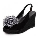 Zapato slingbacks de Verde Esmeralda